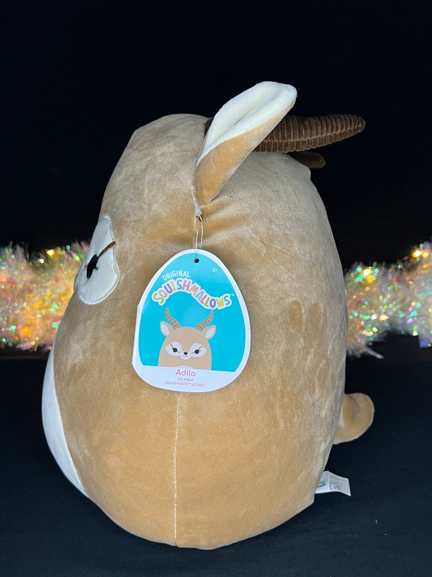 Squishmallow 12” Adila the Gazelle Plush Sweet Magnolia Charms