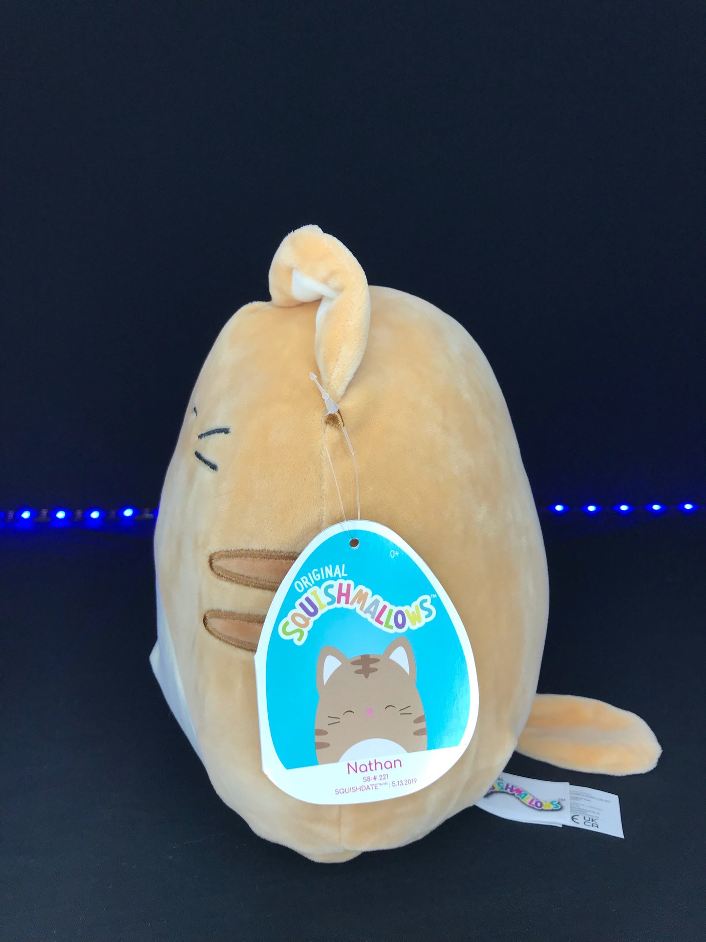Squishmallow 8” Nathan the Tabby Cat
