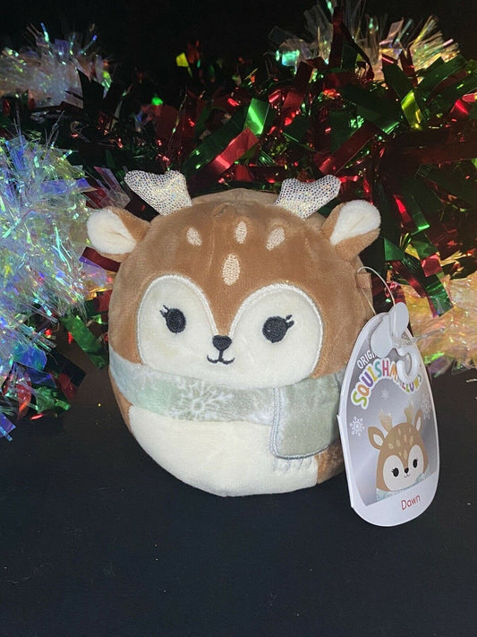 Squishmallow 4" Dawn the Deer Holiday Exclusive | Sweet Magnolia Charms.