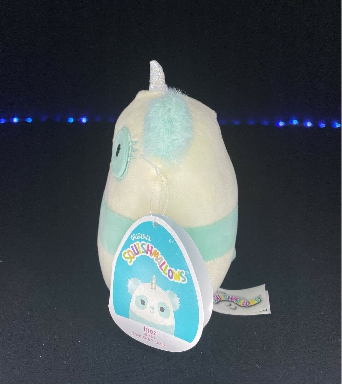 Squishmallow Inez 5" Mini Teal Panda Unicorn NWT authentic HTF | Sweet Magnolia Charms.