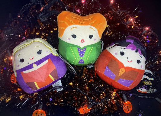 Squishmallow 5” SET Disney Hocus Pocus 5” Sanderson Sisters | Sweet Magnolia Charms.