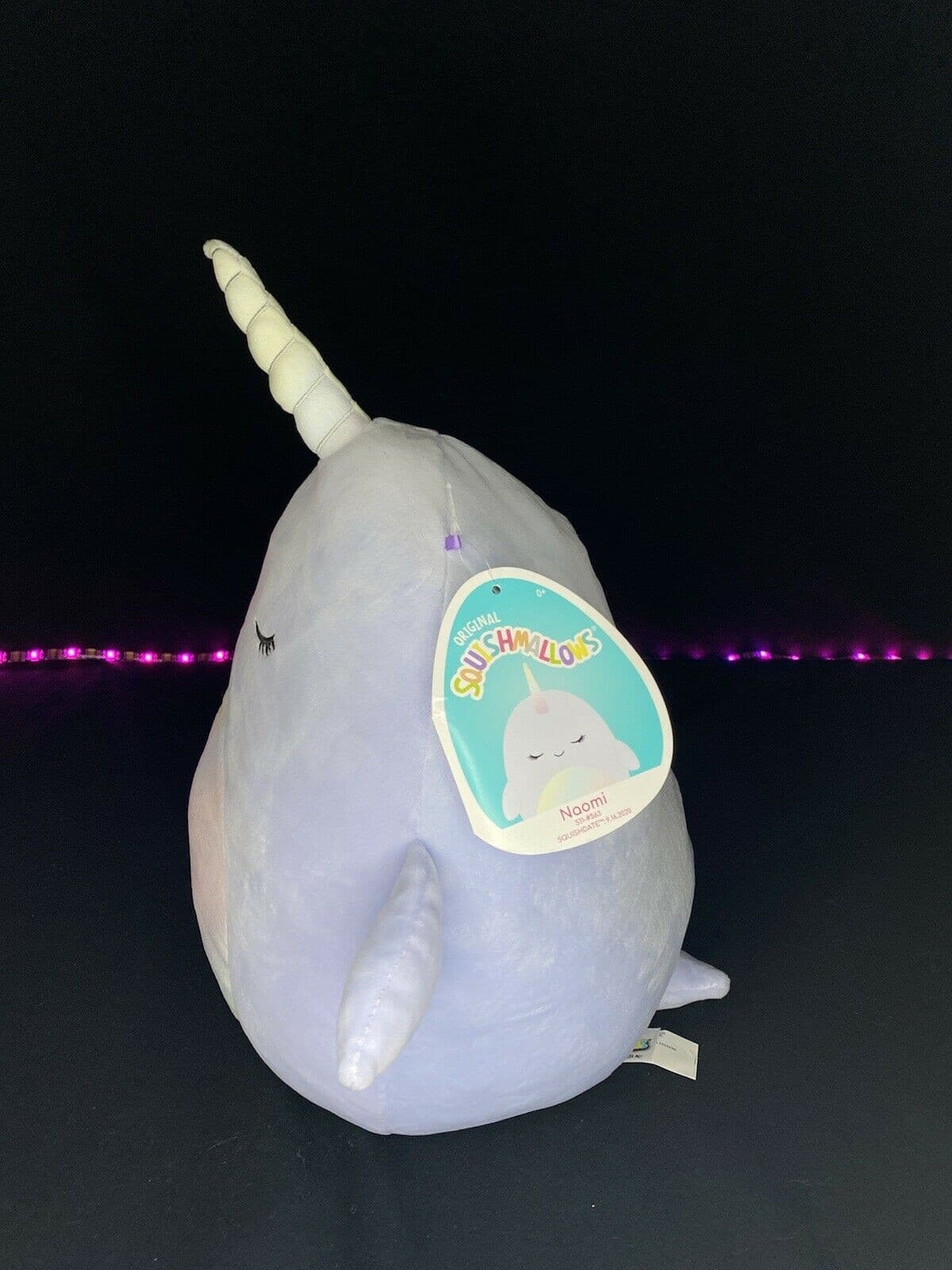 Squishmallow 11" Naomi The Narwhal | Sweet Magnolia Charms.