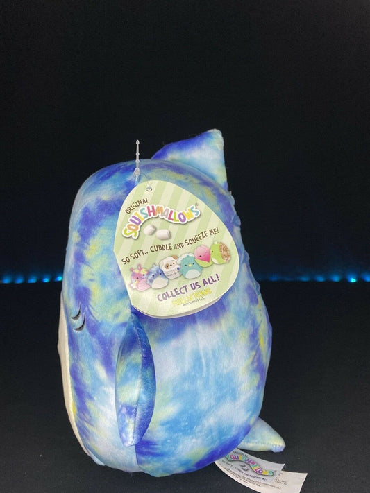 Squishmallow Luther Tiger Shark Tie Dye 8" Kellytoy 2021 NWT HTF AUTHENTIC | Sweet Magnolia Charms.