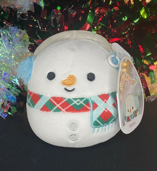 Squishmallow 4" Manny the Snowman Holiday Exclusive | Sweet Magnolia Charms.