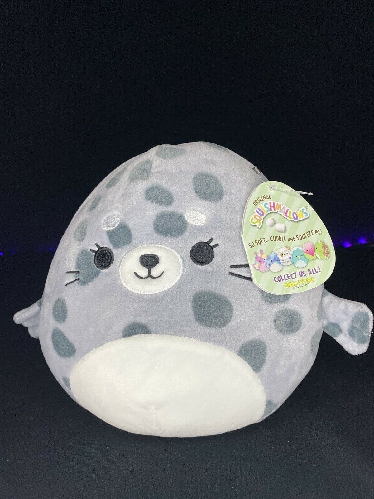 Squishmallow 8” Isis the Gray Spotted Seal | Sweet Magnolia Charms.