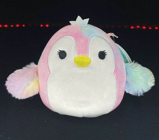 Squishmallows Penguin Princess LOUISA Rainbow Tie Dye 5” NWT HTF Kellytoy Rare | Sweet Magnolia Charms.