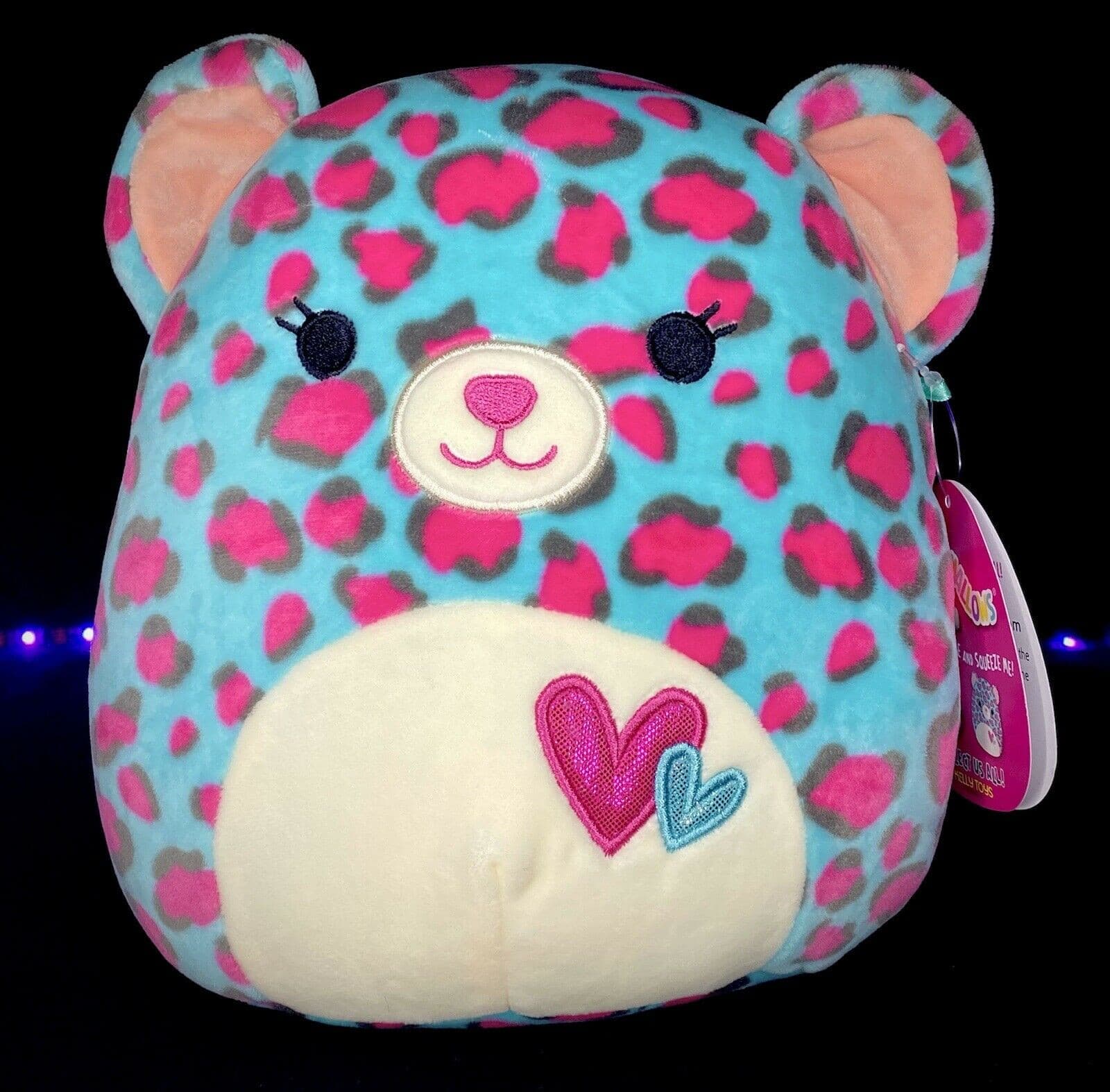 Squishmallow 8” Spotted Leopard Chelsea, NWT (2021 Valentines Squad) ~RARE Find~ | Sweet Magnolia Charms.