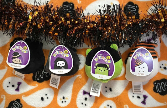 Squishmallow Otto Len Madeleine & Grace Clip HTF Halloween SET 2021 Bundle NWT | Sweet Magnolia Charms.