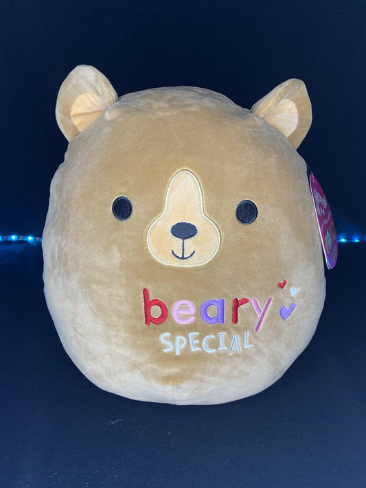 Squishmallow 12” Baron the Bear Valentine Exclusive | Sweet Magnolia Charms.