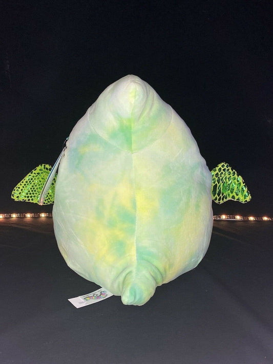 Squishmallow Fletcher The Pterodactyl 12” Green Tye Dye Dinosaur NWT HTF | Sweet Magnolia Charms.