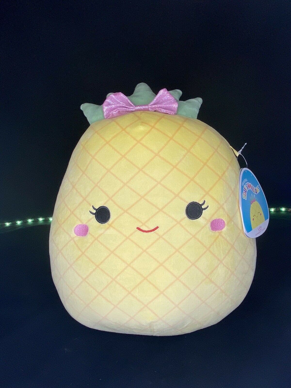 Squishmallows - 12" Food Lulu the Yellow Pineapple NWT HTF Kellytoy plush | Sweet Magnolia Charms.