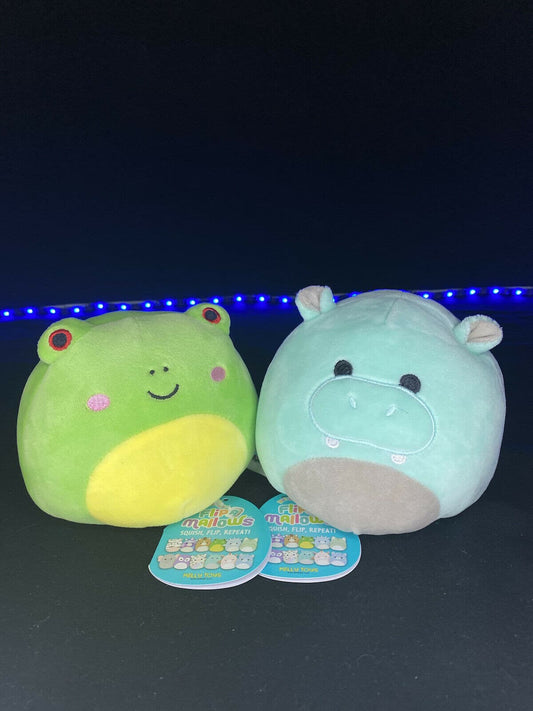 Squishmallow 5" Flipamallow Wendy and Hank Plush REVERSIBLE | Sweet Magnolia Charms.