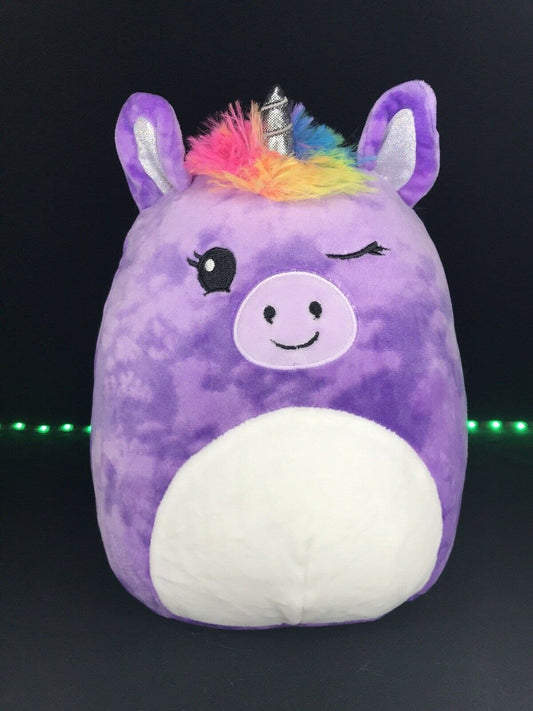 Squishmallow 8" Scented Wink Purple Unicorn | Sweet Magnolia Charms.