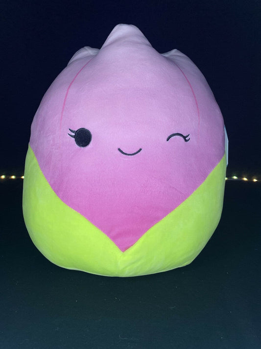Squishmallow Bridgie The Pink Tulip 12 Inch Kellytoy Marshmallow Soft Plush NWT | Sweet Magnolia Charms.