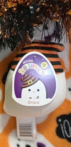 Squishmallows Halloween Grace the Ghost Clip-On 3.5" NWT BOO! | Sweet Magnolia Charms.