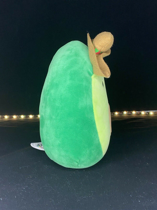 SQUISHMALLOW 7" AUSTIN THE AVOCADO WITH SOMBRERO TOY DROPS EXCLUSIVE PLUSH NWT | Sweet Magnolia Charms.