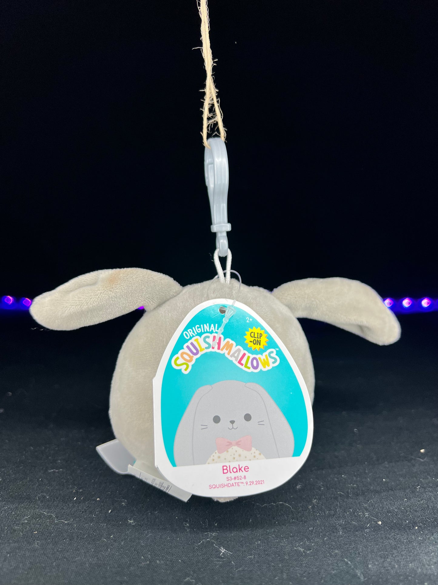 Squishmallow 3.5” Blake the Bunny Clip On
