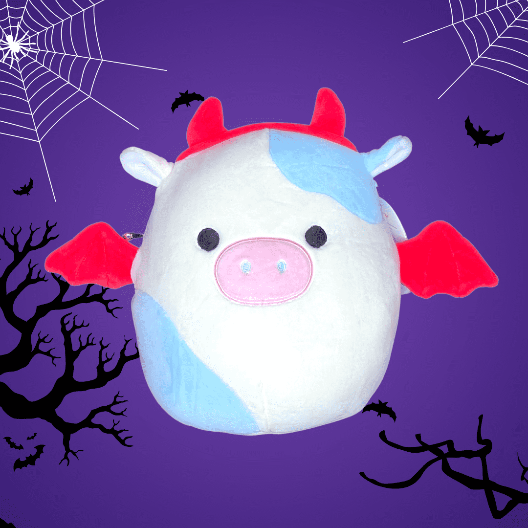 Squishmallow 8” Belana the Halloween Cow.