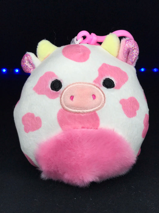 Squishmallow 3.5” Evangelica the Cow Clip-On