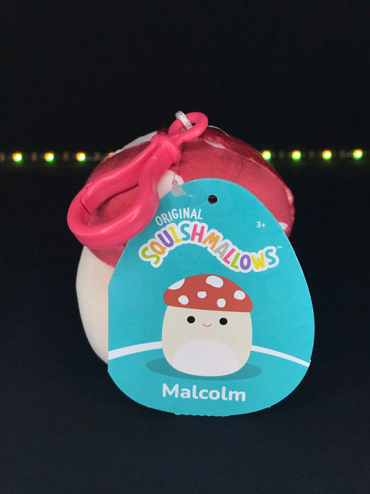 Squishmallow 3.5" Malcolm the Mushroom Clip