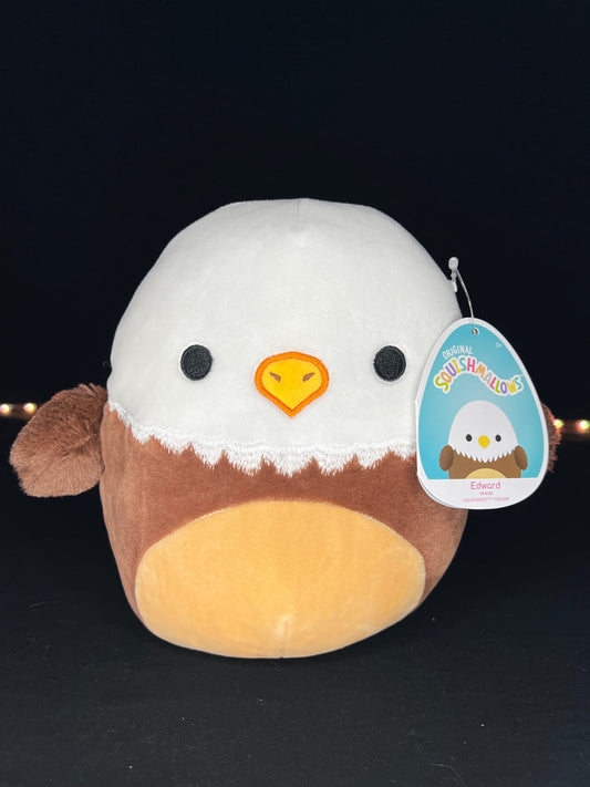 Squishmallow 8” Edward the Eagle.