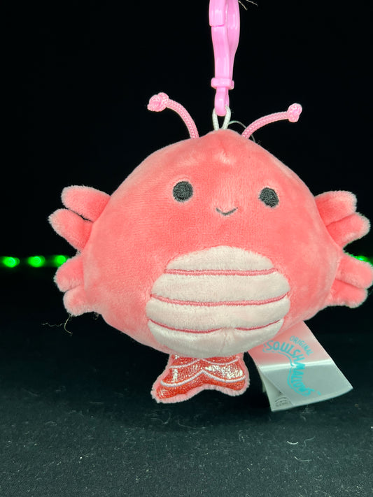 Squishmallow 3.5" Simone the Shrimp Clip