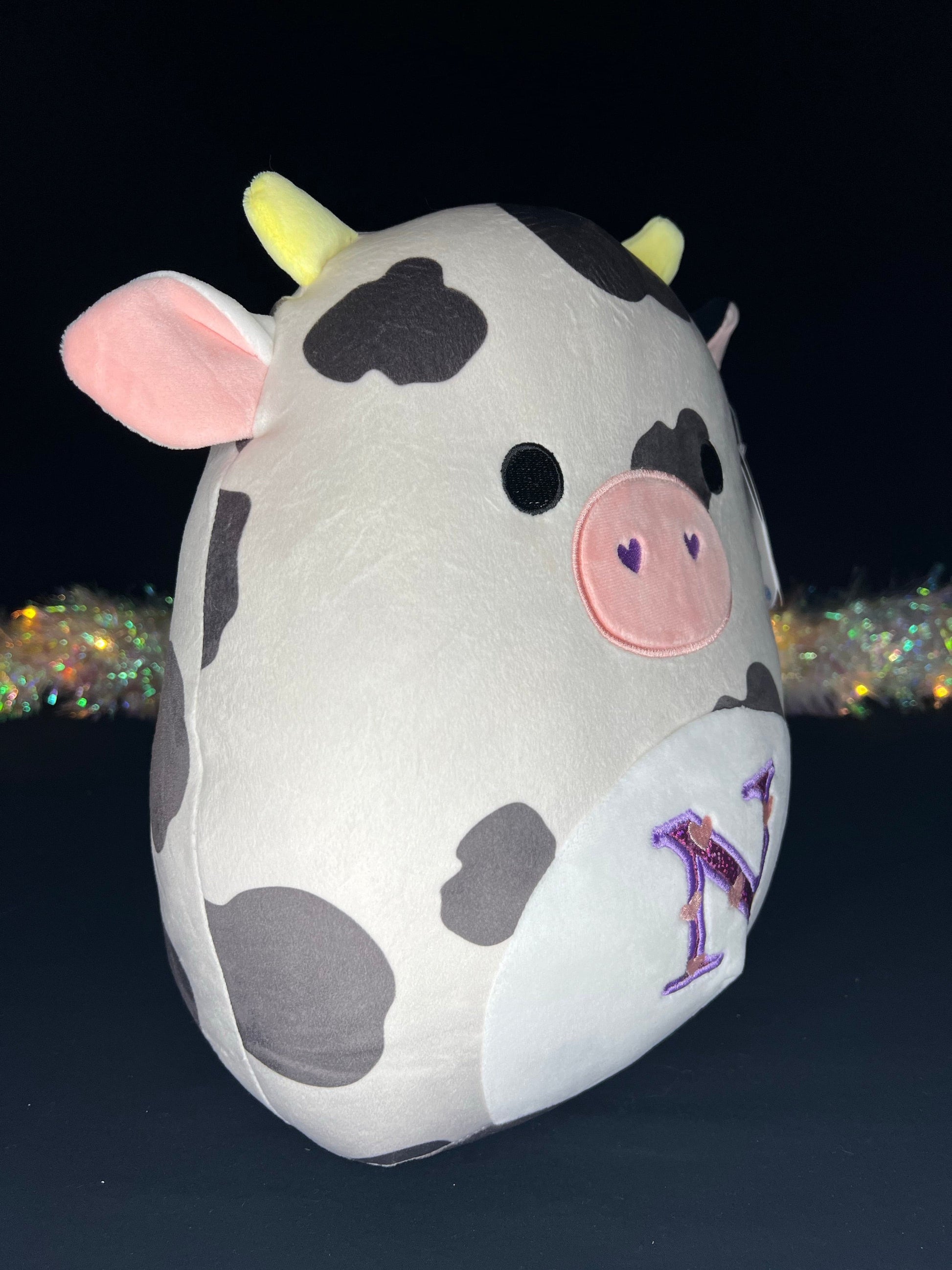 Squishmallow 12” Colin the Cow “Letter N” Plush | Sweet Magnolia Charms.