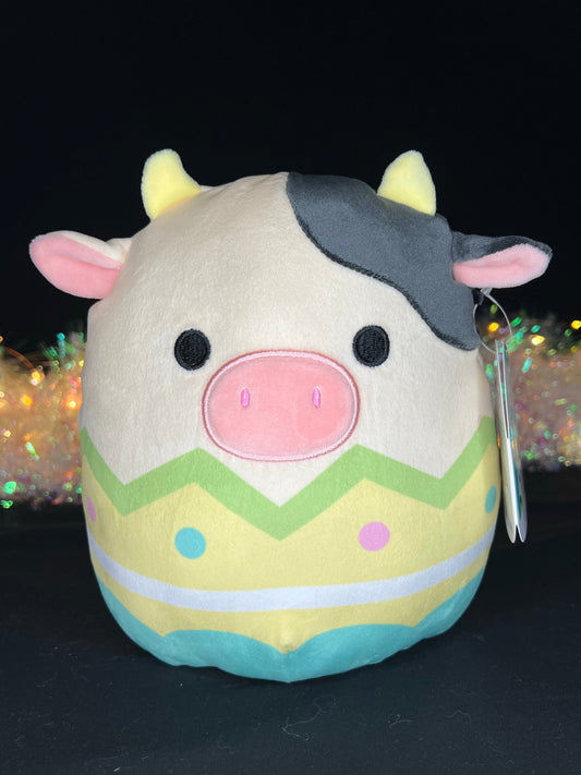 Squishmallow 8” Connor the Easter Cow.