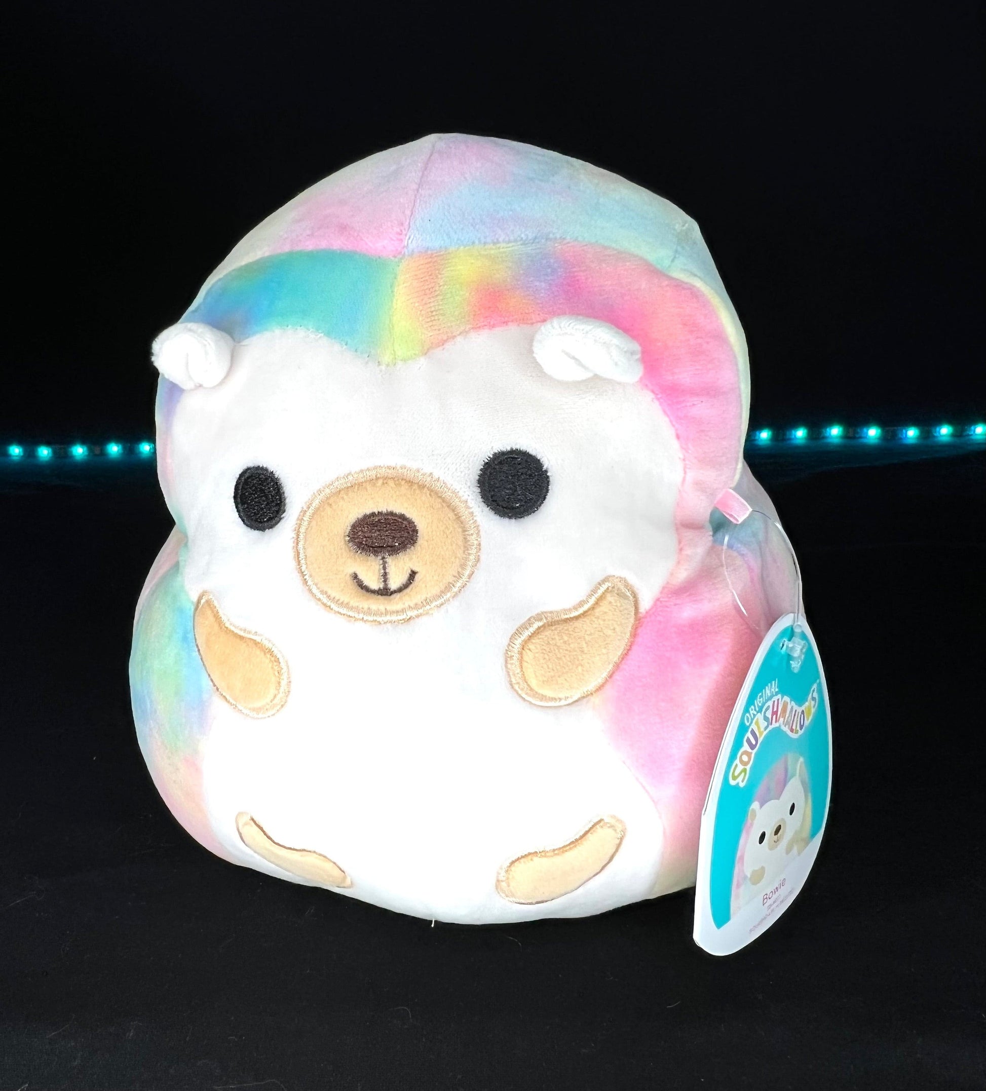 Squishmallow 8” Bowie the Multicolor Hedgehog | Sweet Magnolia Charms.