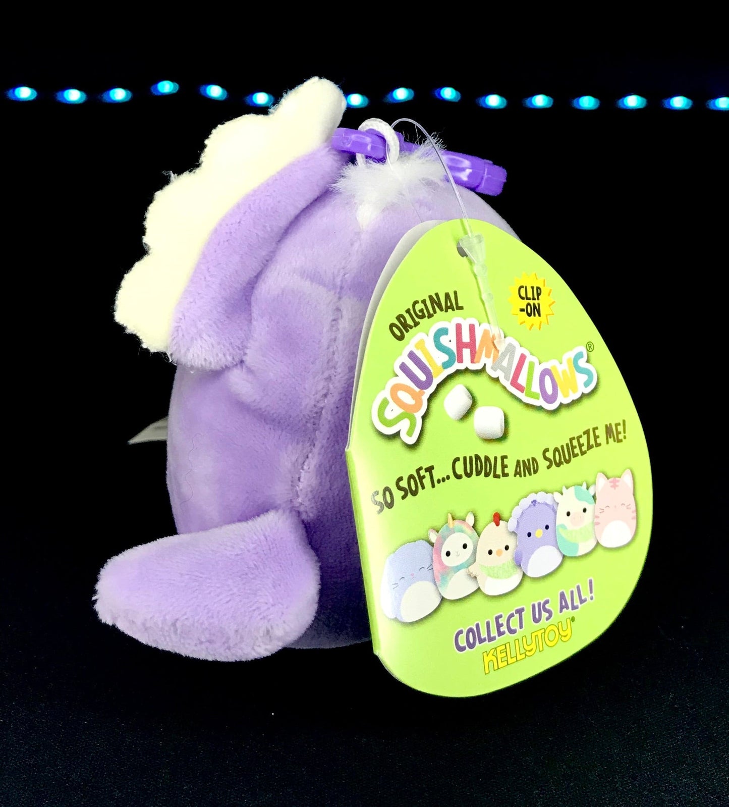 Squishmallow 3.5” Elina the Peacock Clip-On.