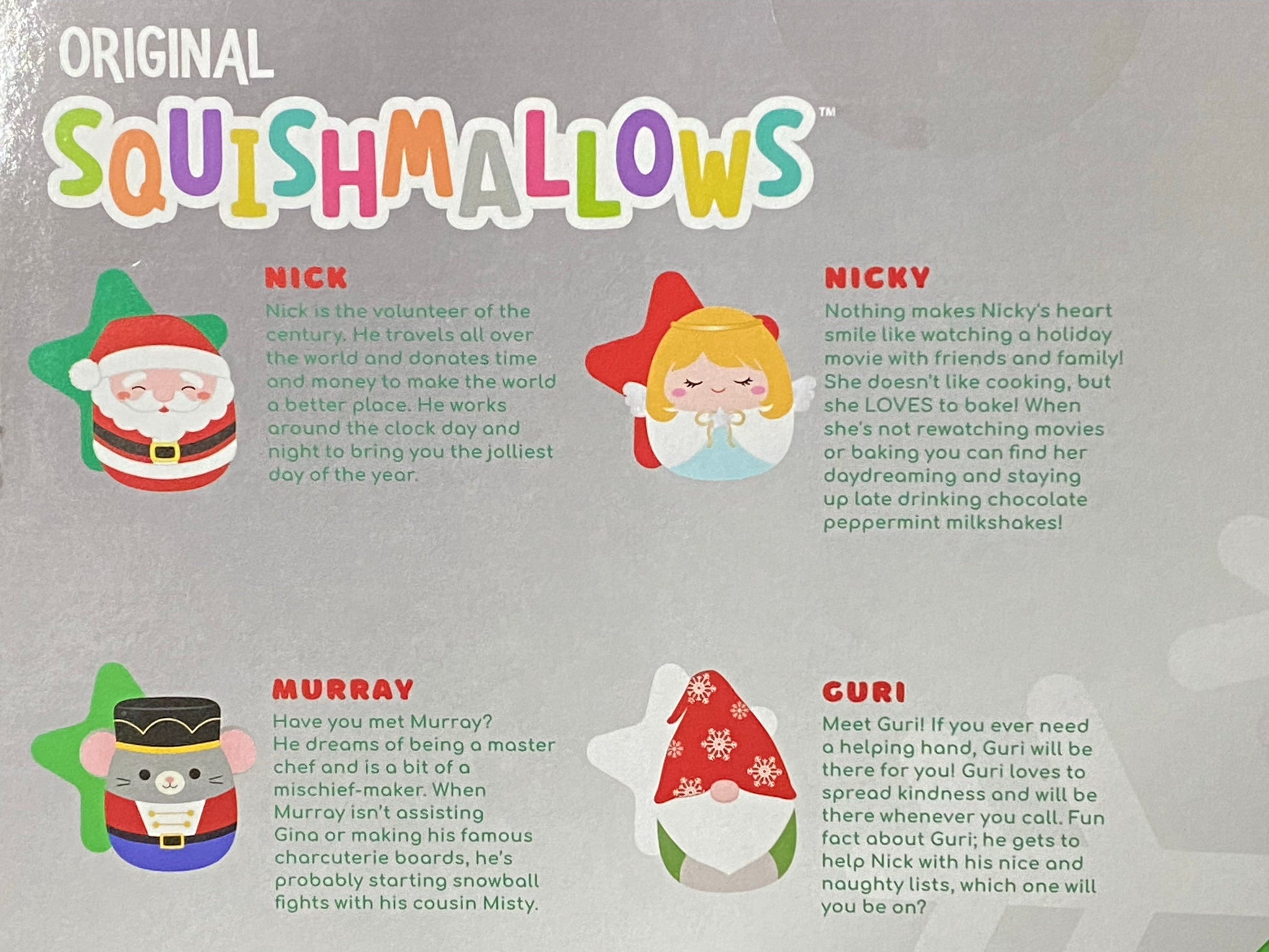 Squishmallow 4” Special Edition Ornament SET