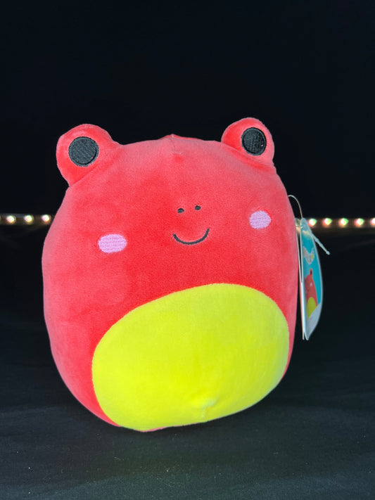 Squishmallow 7.5” Obu the Red Frog.