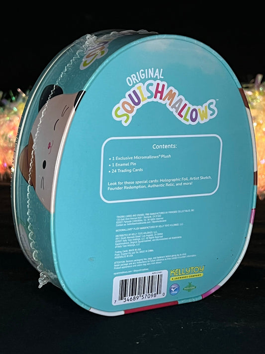 Squishmallow Collector’s Tin: Malcolm the Mushroom Sweet Magnolia Charms
