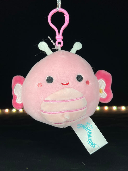 Squishmallow 3.5” Clip Maribel the Butterfly.