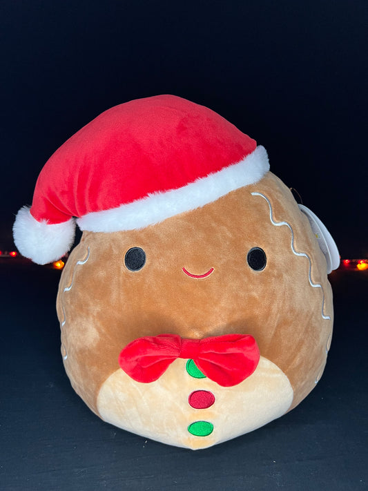 Squishmallow 12” Jordan the Gingerbread.