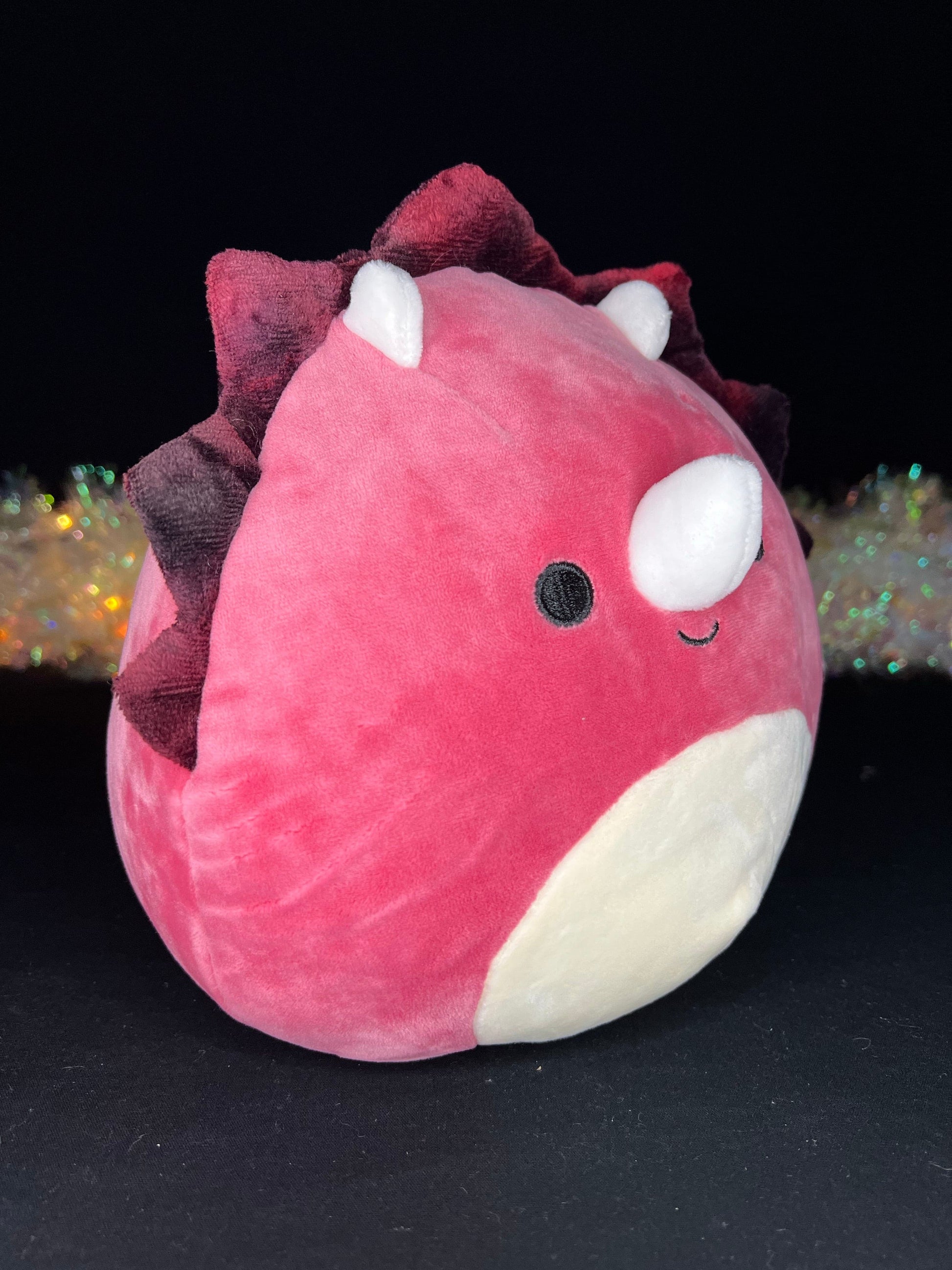 Squishmallow 8” Tristan the Red Triceratops Plush | Sweet Magnolia Charms.
