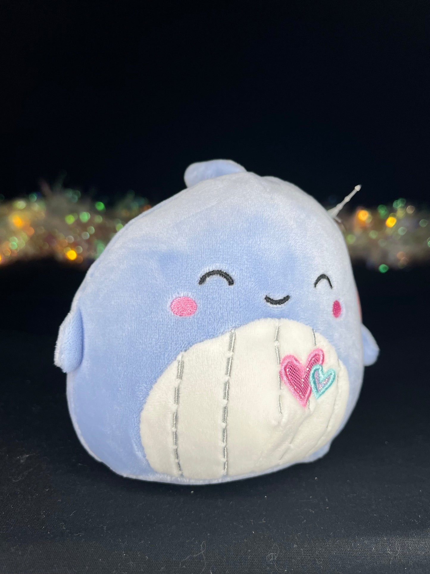 Squishmallow 5” Samir the Whale with Hearts Plush | Sweet Magnolia Charms.