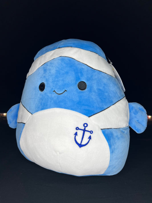 Squishmallow 12” Ricky the Blue Clownfish Plush.