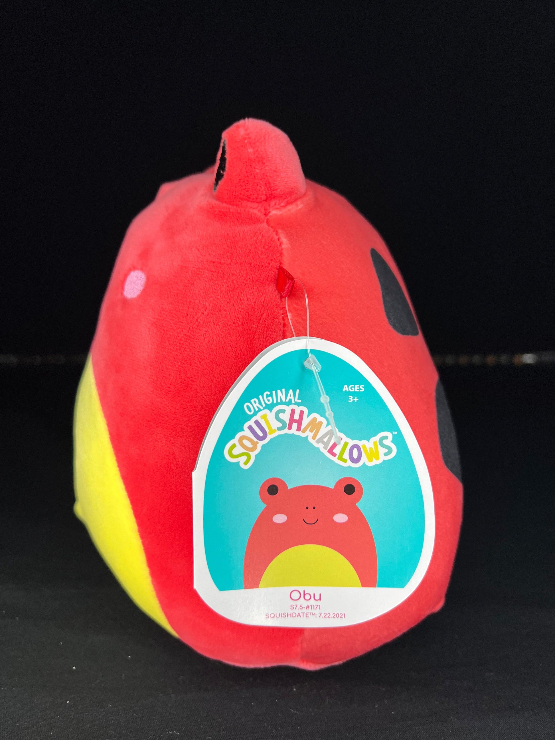 Squishmallow 7.5” Obu the Red Frog.