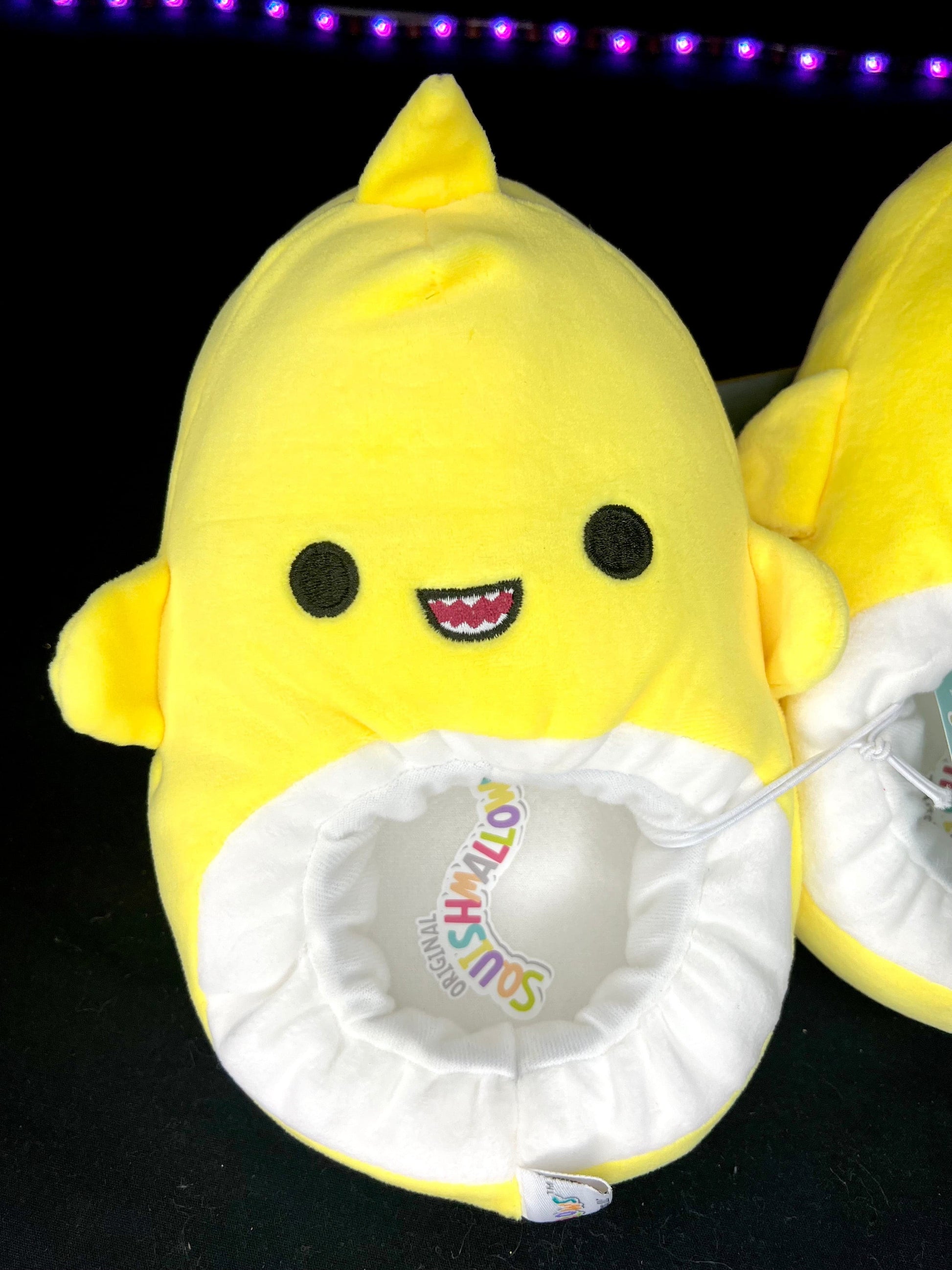 NEW Squishmallow Yellow Shark Slippers | Sweet Magnolia Charms.