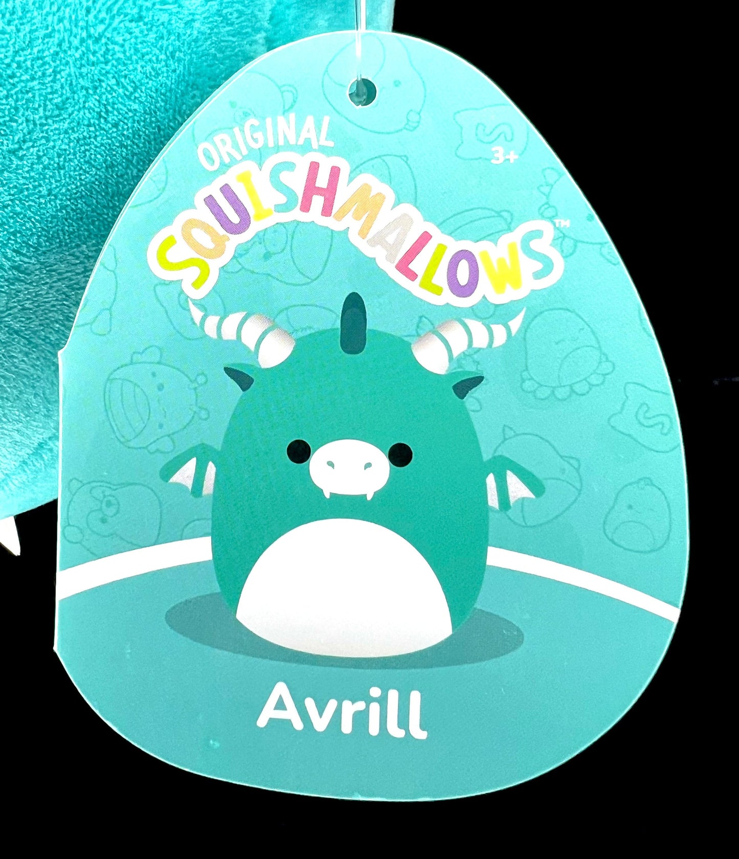 Squishmallow 8” Avril the Horned Dragon.