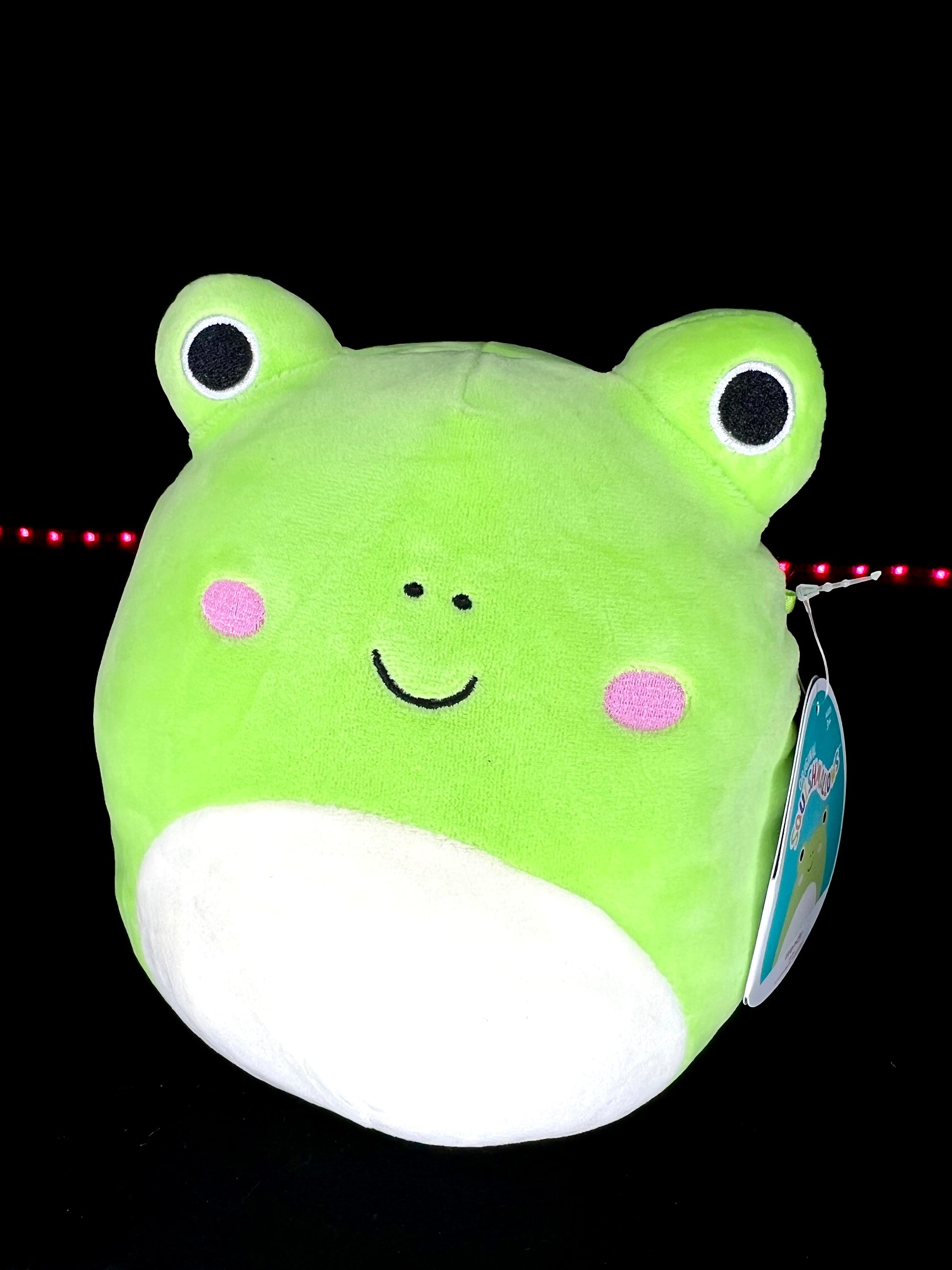 Philippe the Frog is a green Squishmallow from the Valentine Squad