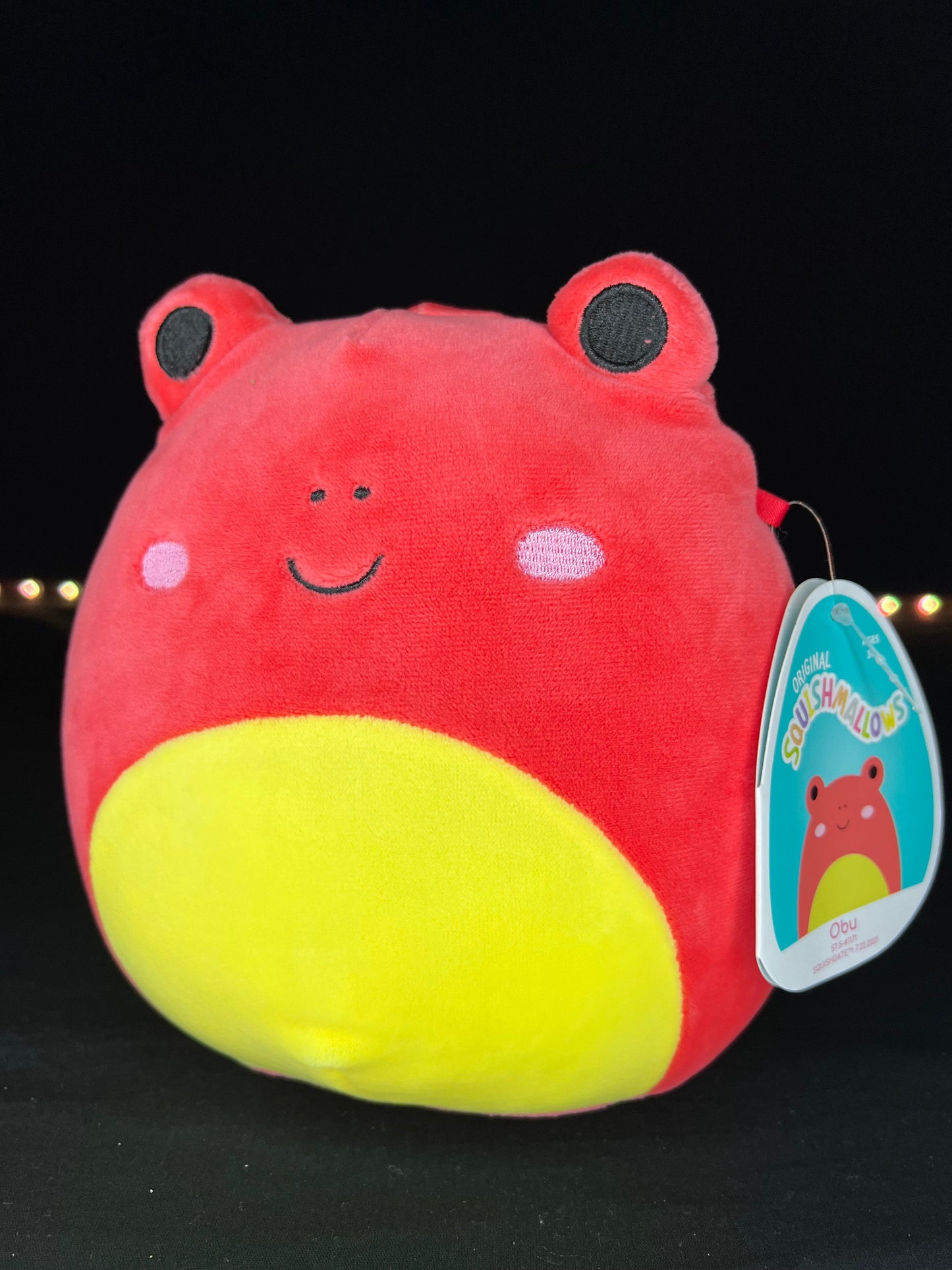 Squishmallow 7.5” Obu the Red Frog.