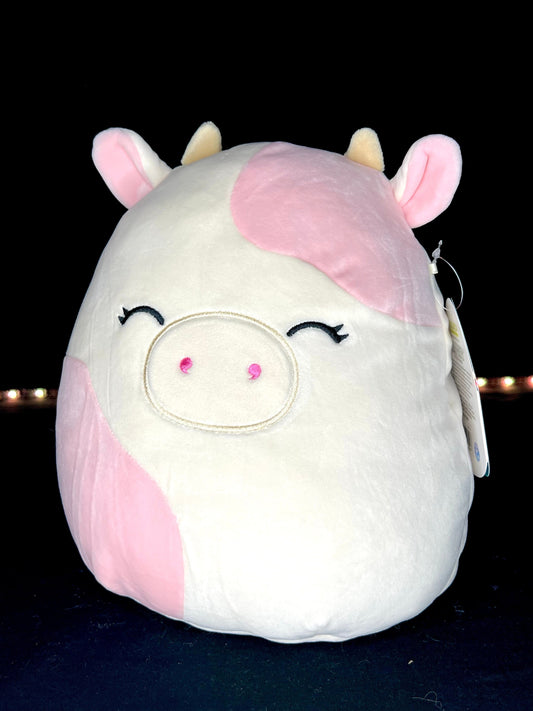 Squishmallow 10” Caedyn the Cow Plush.