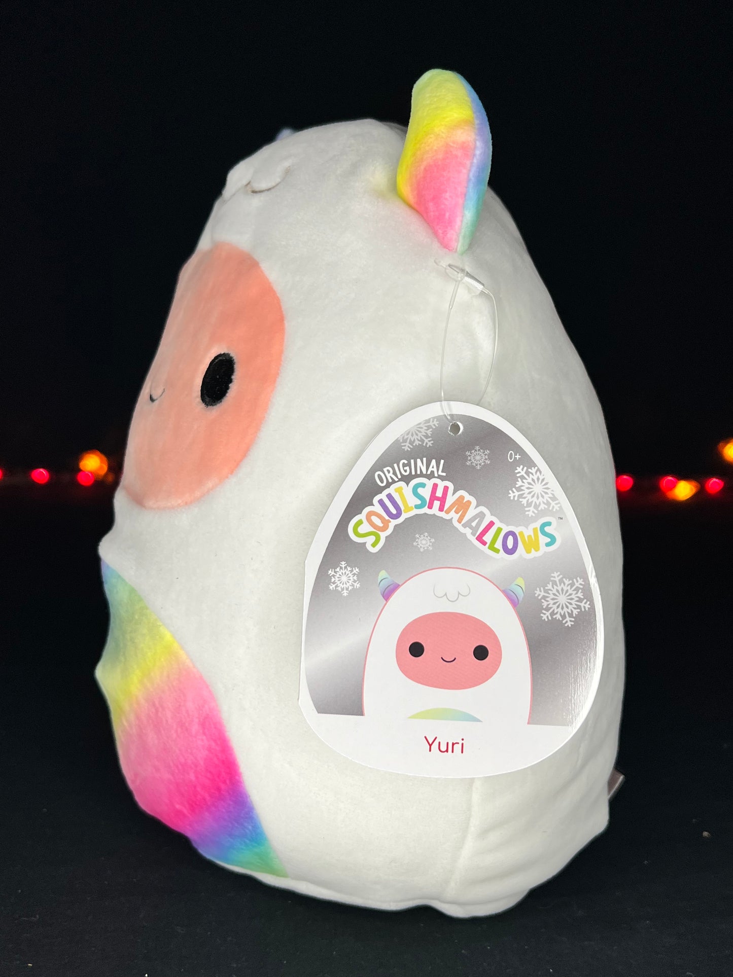 Squishmallow Yuri the Multicolor Yeti.