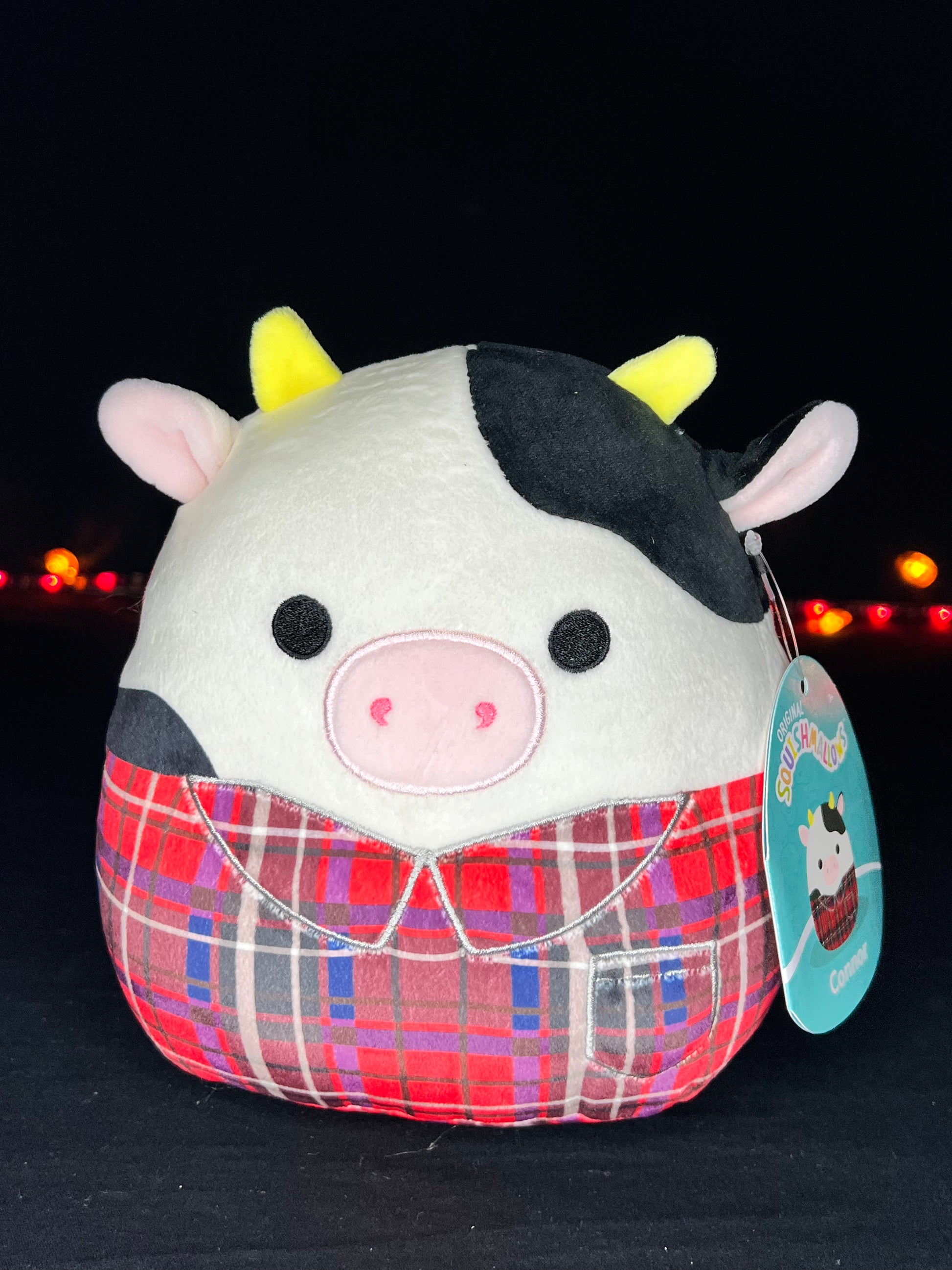 Squishmallow 7” Connor the Cow Fall Edition.