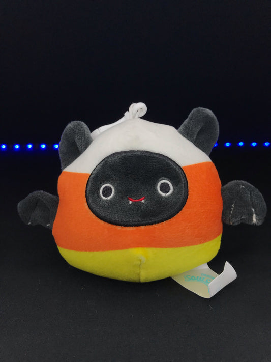 Squishmallow 3.5” Emily the Candy Corn Bat Clip