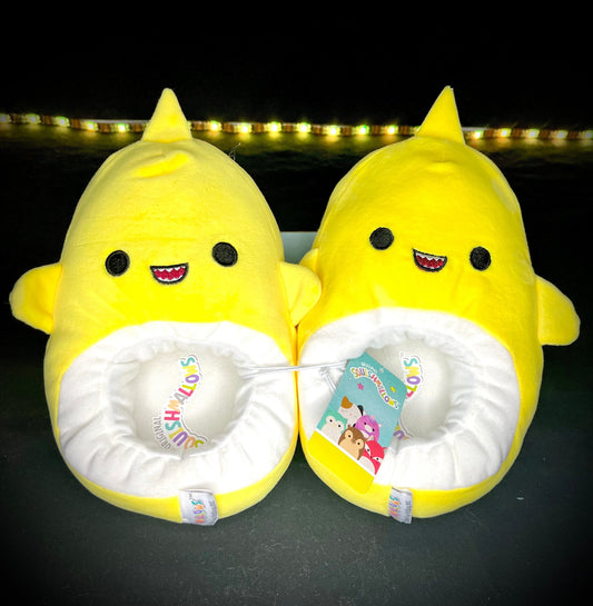 NEW Squishmallow Yellow Shark Slippers | Sweet Magnolia Charms.