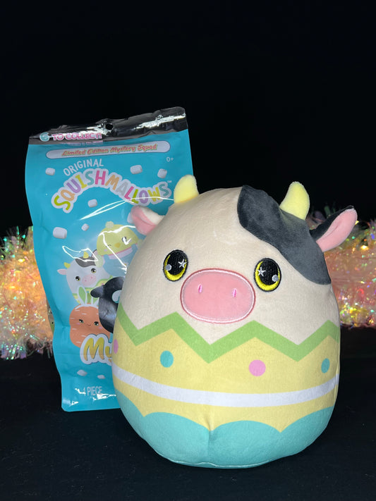 Squishmallow 8” Easter Mystery Squad Scented Cow.