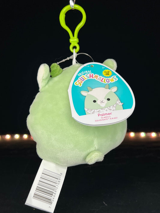 Squishmallow 3.5” Clip Palmer the Goat.